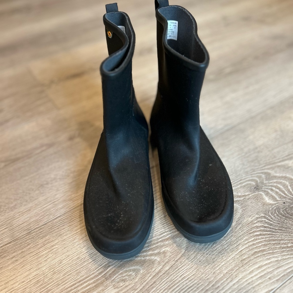 Black Mid-Calf Boots
